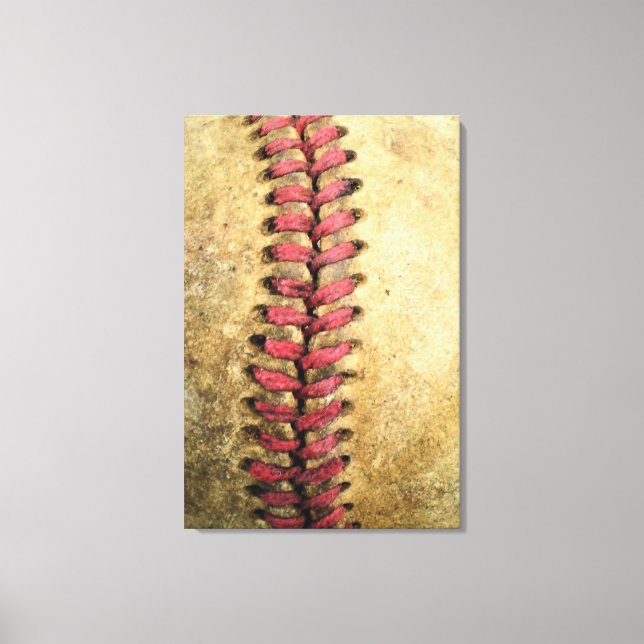 Vintage Baseball Canvas Print (Front)