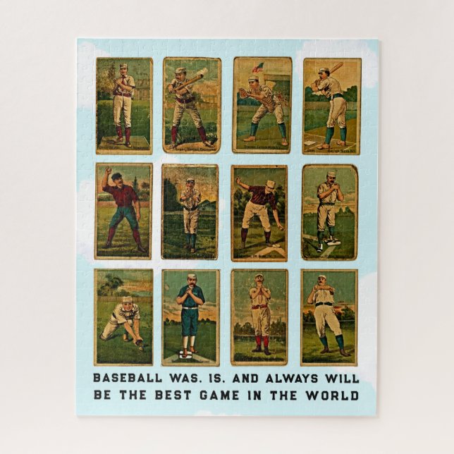 Vintage Baseball Cards Jigsaw Puzzle (Vertical)