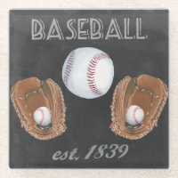 Vintage Baseball Chalkboard Design