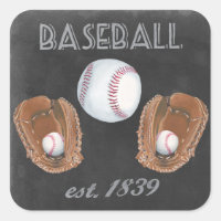 Vintage Baseball Chalkboard Design