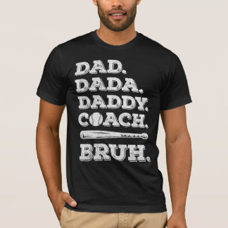 Vintage Baseball Coach Dad Fathers Day Funny T-Shirt