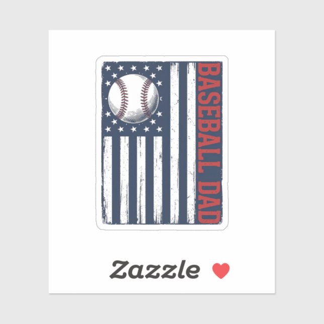 Vintage Baseball Dad Flag Shirt Design_1 (Sheet)