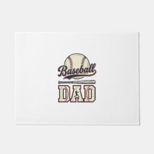 Vintage Baseball Dad Vector Shirt Design_1 Doormat
