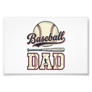 Vintage Baseball Dad Vector Shirt Design_1 Photo Print