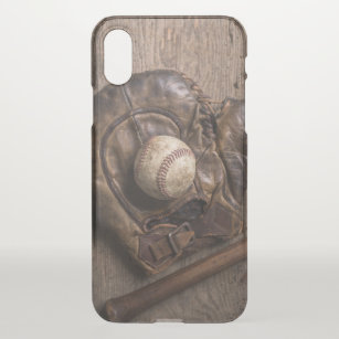 Vintage Baseball Equipment iPhone X Case