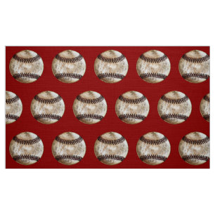 Vintage Baseball Fabric by the Yard