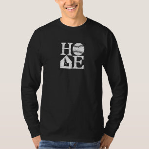 Vintage Baseball Home Idaho State Outline Baseball T-Shirt