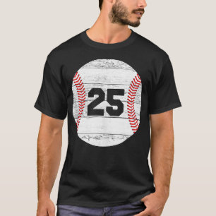 Vintage Baseball Jersey Number 25 T-Shirt