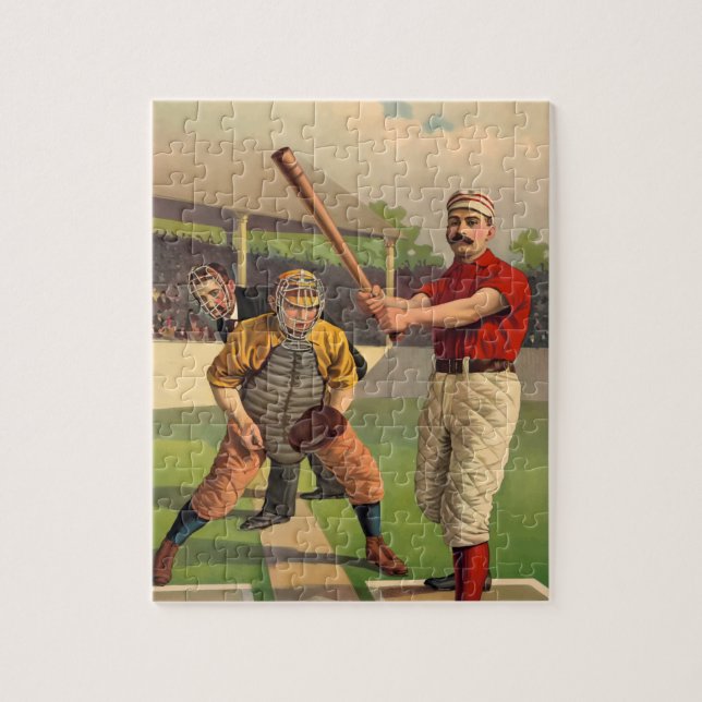 Vintage Baseball Jigsaw Puzzle (Vertical)