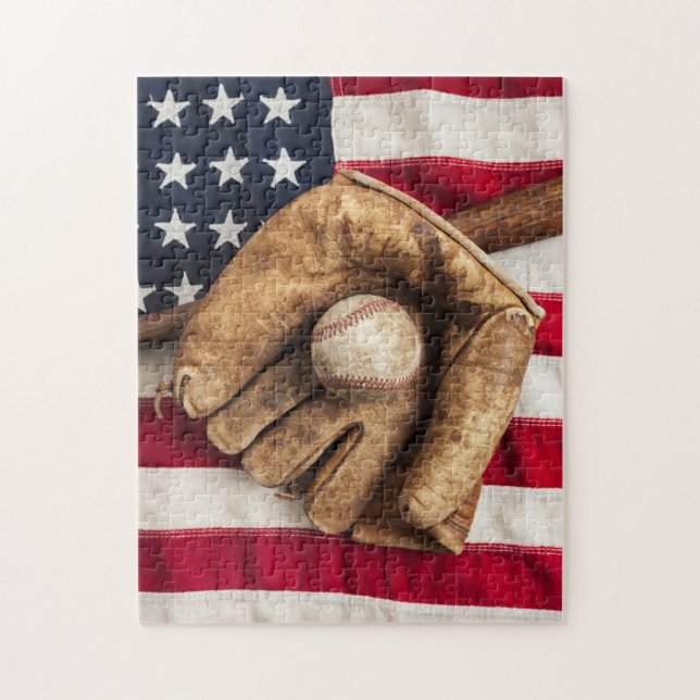 Vintage Baseball Jigsaw Puzzle (Vertical)