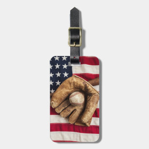 Vintage Baseball Luggage Tag