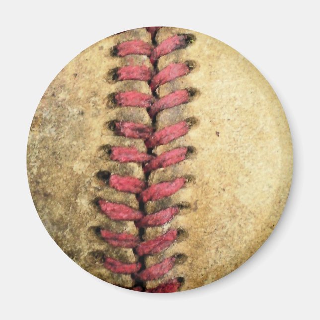 Vintage Baseball Magnet (Front)