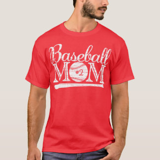 Vintage Baseball Mom 2 Favourite Player Biggest Fa T-Shirt