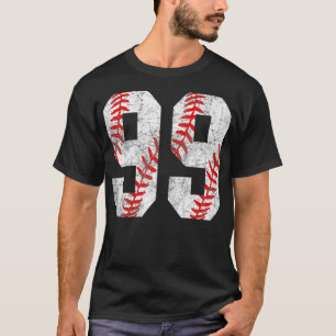 Vintage Baseball Mom 99 Jersey Baseball Favourite T-Shirt