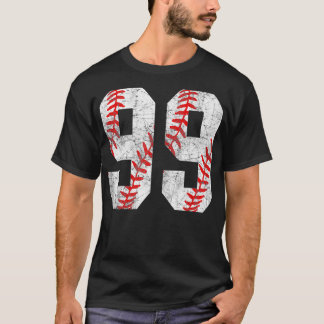 Vintage Baseball Mom 99 Jersey Baseball Favourite T-Shirt