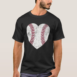 Vintage Baseball Mom Funny Distressed Baseball Mot T-Shirt