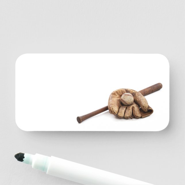 Vintage Baseball Name Tag (In Situ)