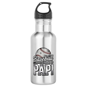 Vintage Baseball Papi Distressed Dad Shirt Design_ 532 Ml Water Bottle