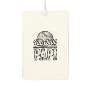 Vintage Baseball Papi Distressed Dad Shirt Design_ Air Freshener