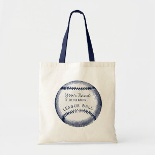 Vintage Baseball, personalized ball Tote Bag