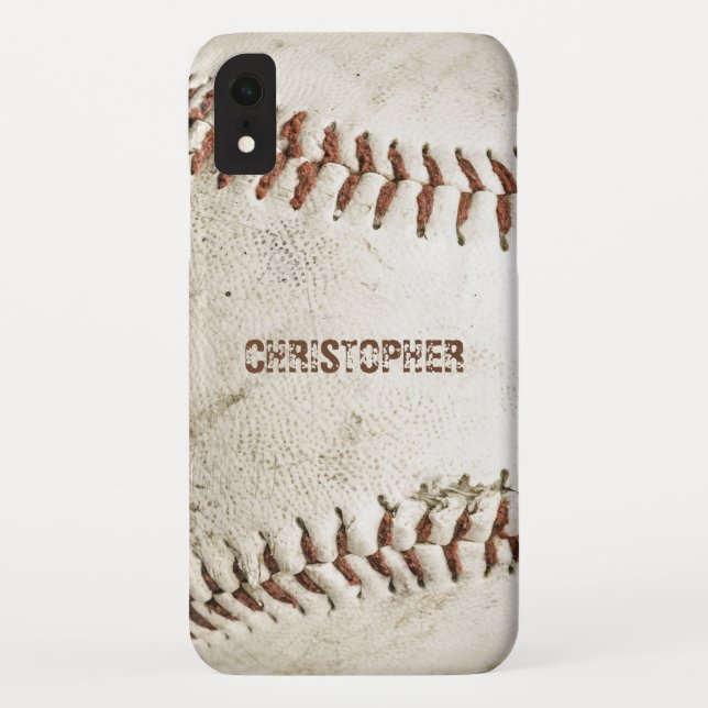 Vintage Baseball Personalized Case-Mate iPhone Case (Back)