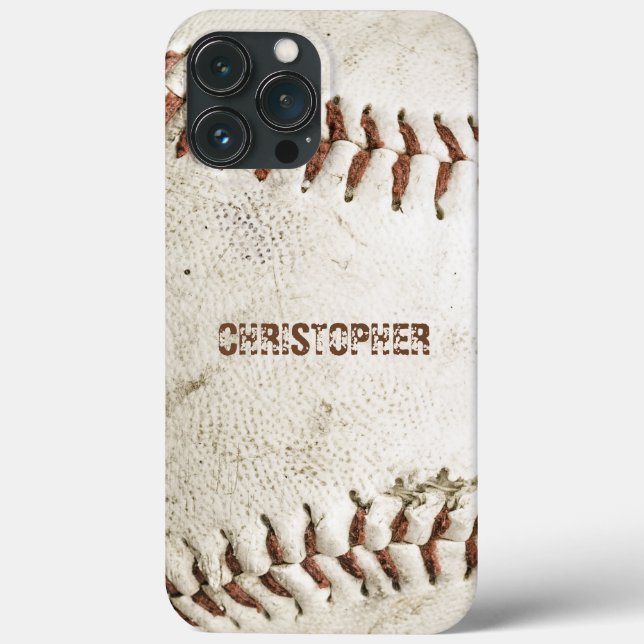 Vintage Baseball Personalized Case-Mate iPhone Case (Back)
