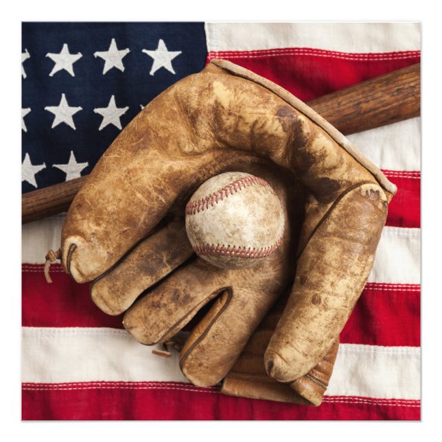 Vintage Baseball Photo Print (Front)