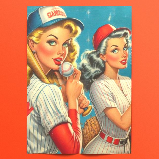 Vintage Baseball Pin-Ups Tissue Paper (Creator Uploaded)