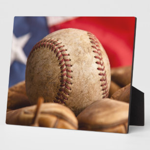 Vintage Baseball Plaque