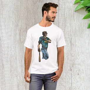 Vintage Baseball Player Retro Sports Artwork T-Shirt