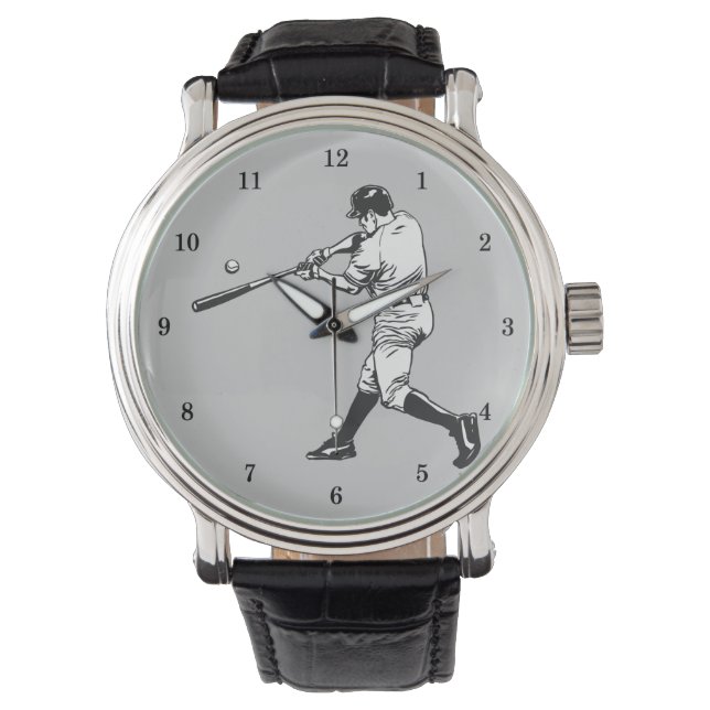 Vintage Baseball Player Watch (Front)