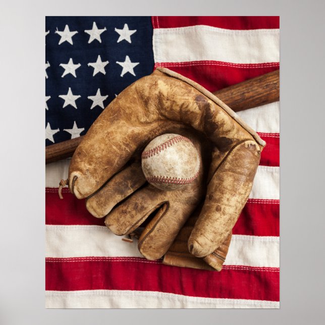 Vintage Baseball Poster (Front)