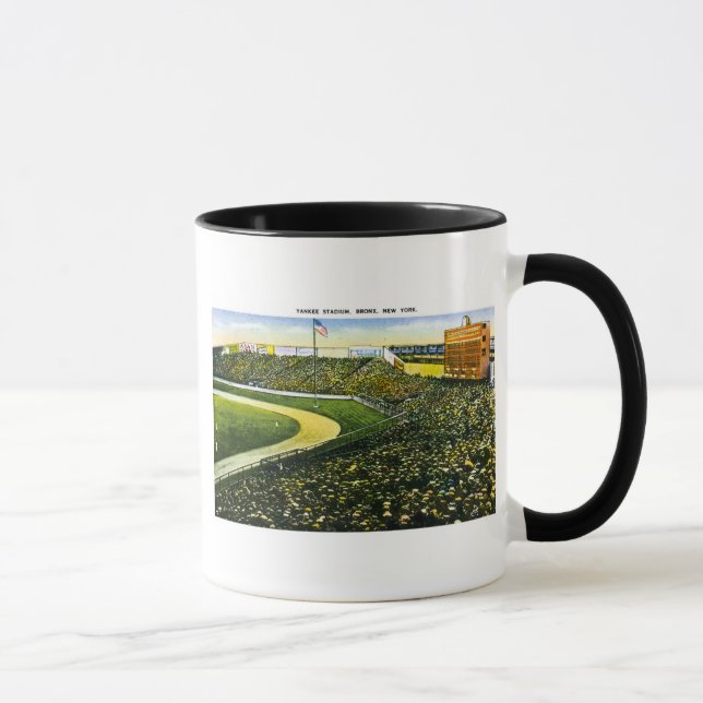 Vintage Baseball Stadium, Bronx, New York Mug (Right)