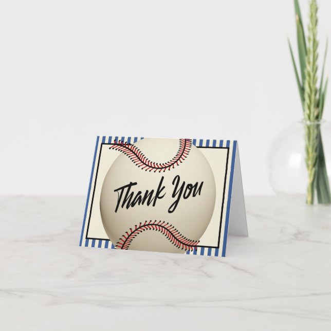 Vintage Baseball Thank You (Front)