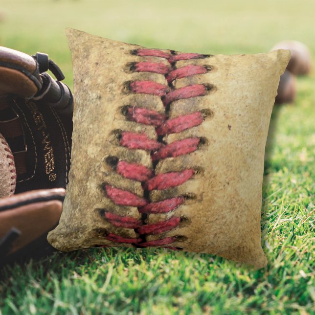 Vintage Baseball Throw Pillow (Creator Uploaded)