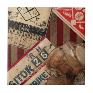 Vintage Baseball Tile