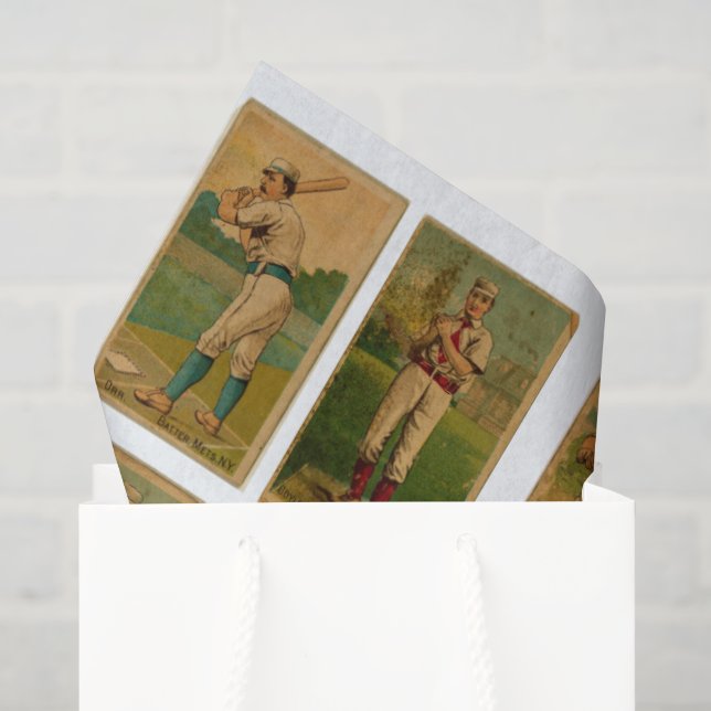 Vintage Baseball Tissue Paper (Gift Bag)