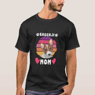 Vintage Basenji Dog Mom Mother's Day T-Shirt