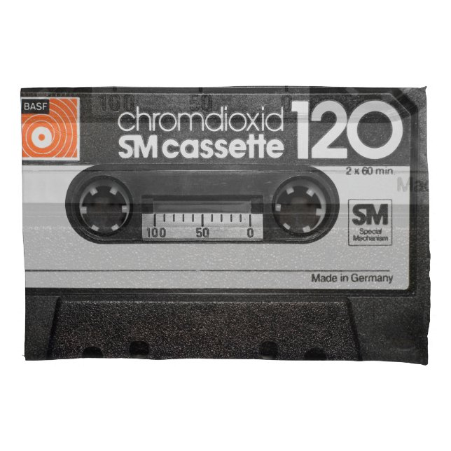Vintage BASF Cassette: Collector's Item Pillowcase (Front)