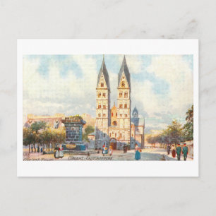 Vintage Basilica of St. Castor in Koblenz, Germany Postcard