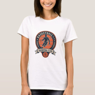 Vintage Basketball Club Player Graphic Emblem Art T-Shirt