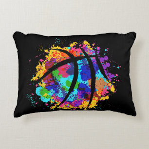 Vintage Basketball Graphic Design  Cool Basketball Accent Pillow