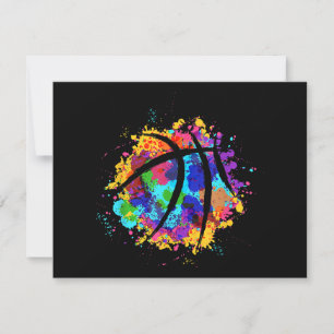 Vintage Basketball Graphic Design Cool Basketball Holiday Card