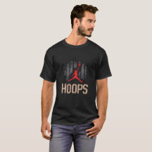 Vintage Basketball "Hoops" Grunge Design