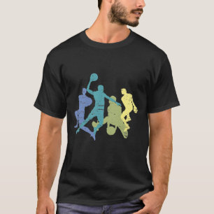 Vintage Basketball Player Tricks Ball Sport Lover T-Shirt