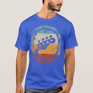 Vintage Bass Guitar Headstock for Bassist and Bass T-Shirt
