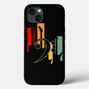 Vintage Bass Guitar Players Guitarist Music Lover  iPhone 13 Case