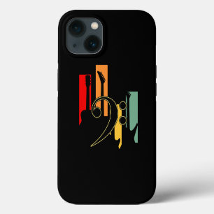 Vintage Bass Guitar Players Guitarist Music Lover iPhone 13 Case