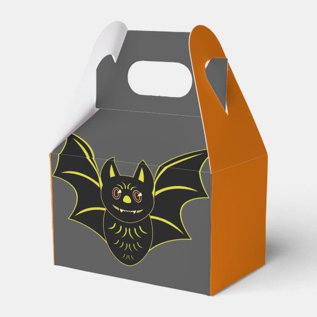 Vintage Bat Favour Box (Front Side)