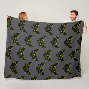 Vintage Bat Fleece Blanket